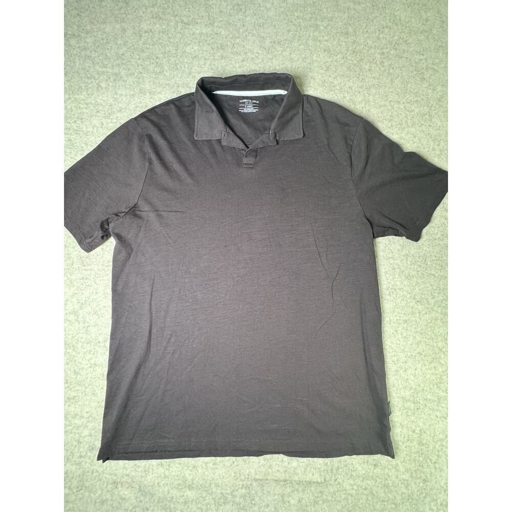 Kenneth Cole Polo Shirt Eggplant Purple XL Short Sleeve Stretch Casual Mens - Picture 4 of 8